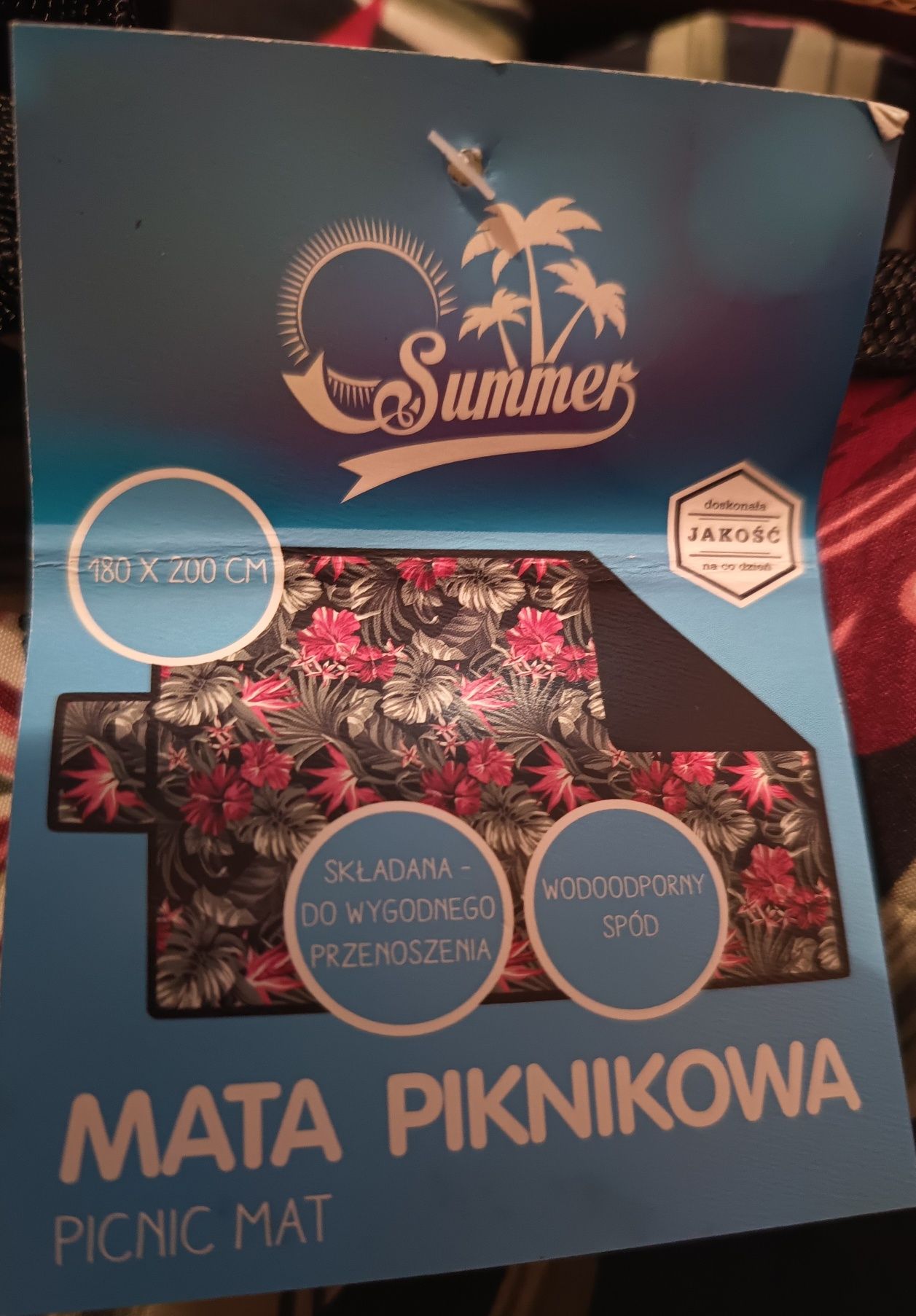 Mata piknikowa plażowa różne wzory 180 x 200 cm  dla dzieci NOWA