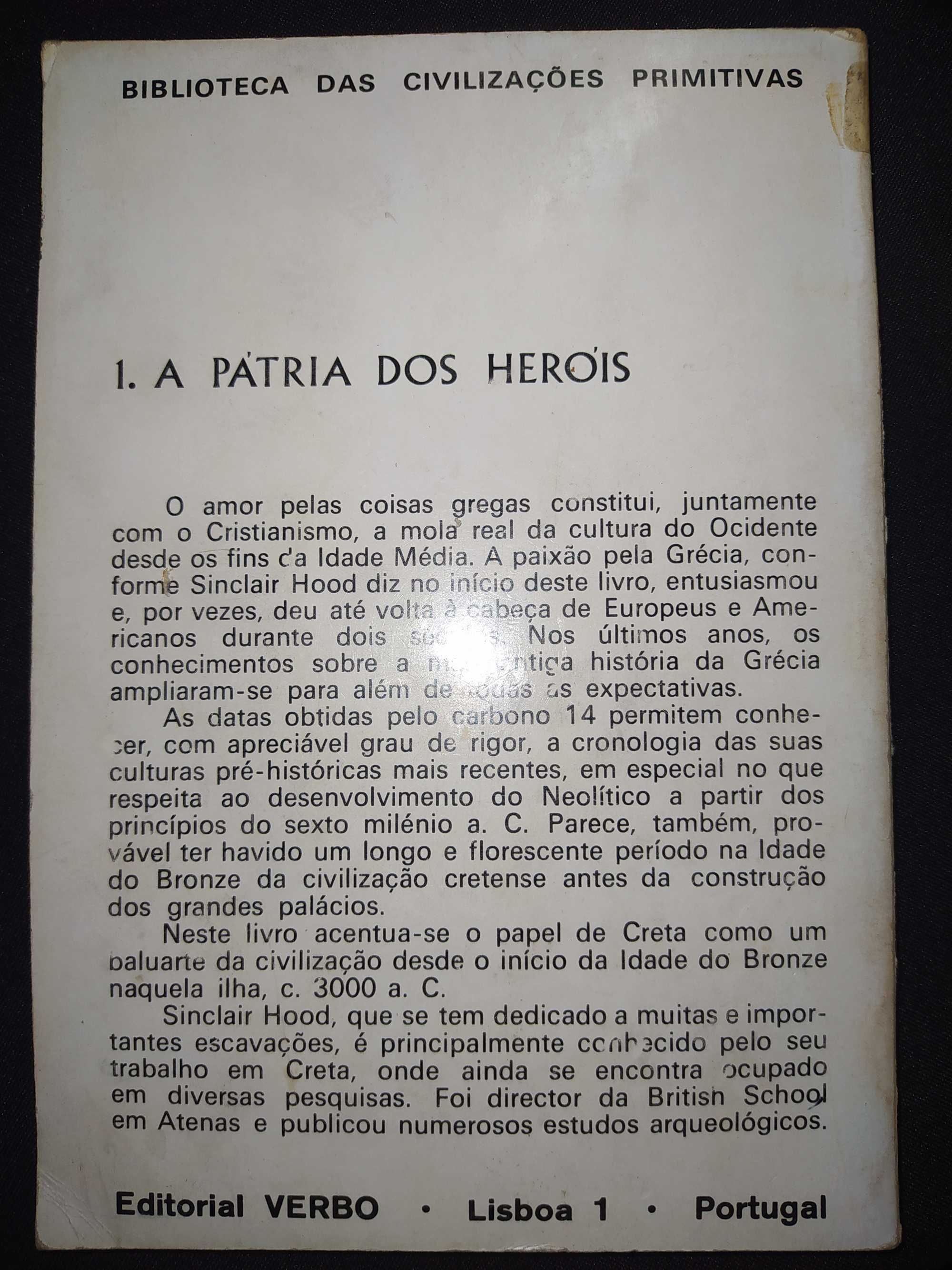 Livro A pátria dos heróis Sinclair Hood 1968
