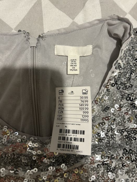 Sukienka cekiny H&M nowa