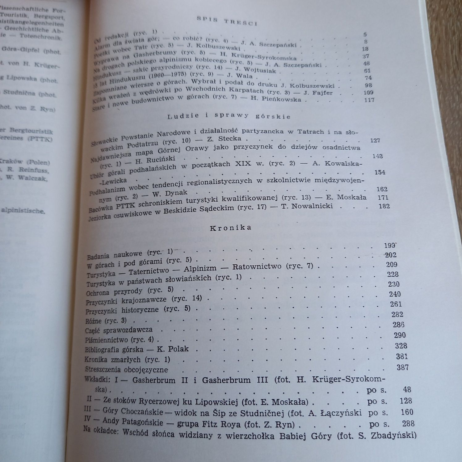 Książka Wierchy Rok czterdziesty piąty 1976