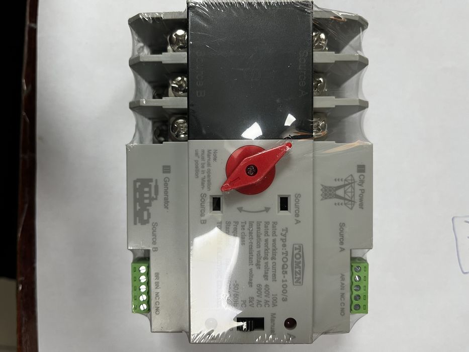 АВР Автомат введення резерву TOMZN TOQ5-100/3/4 63,100,125А Dual power