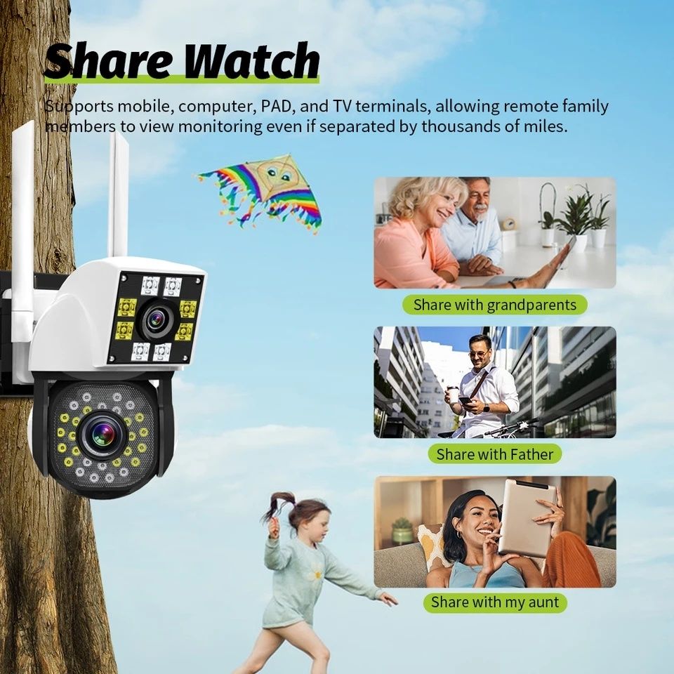 Kamera obrotowa WiFi 4k