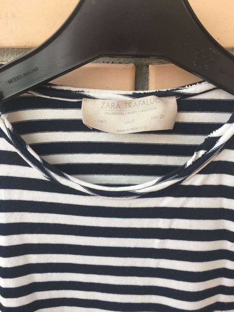 Zara платье в полоску тельняшка