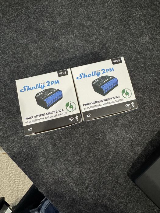 2 x 2 Shelly Plus 2 PM