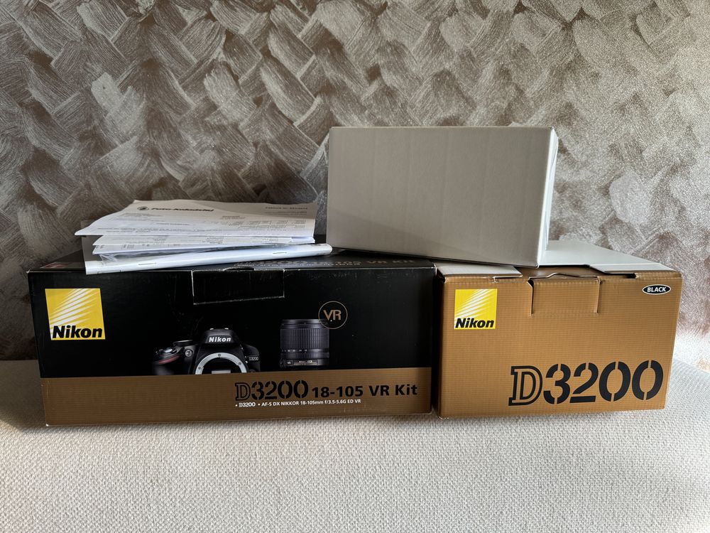 Pudełko + instrukcja + faktura do Nikon D3200