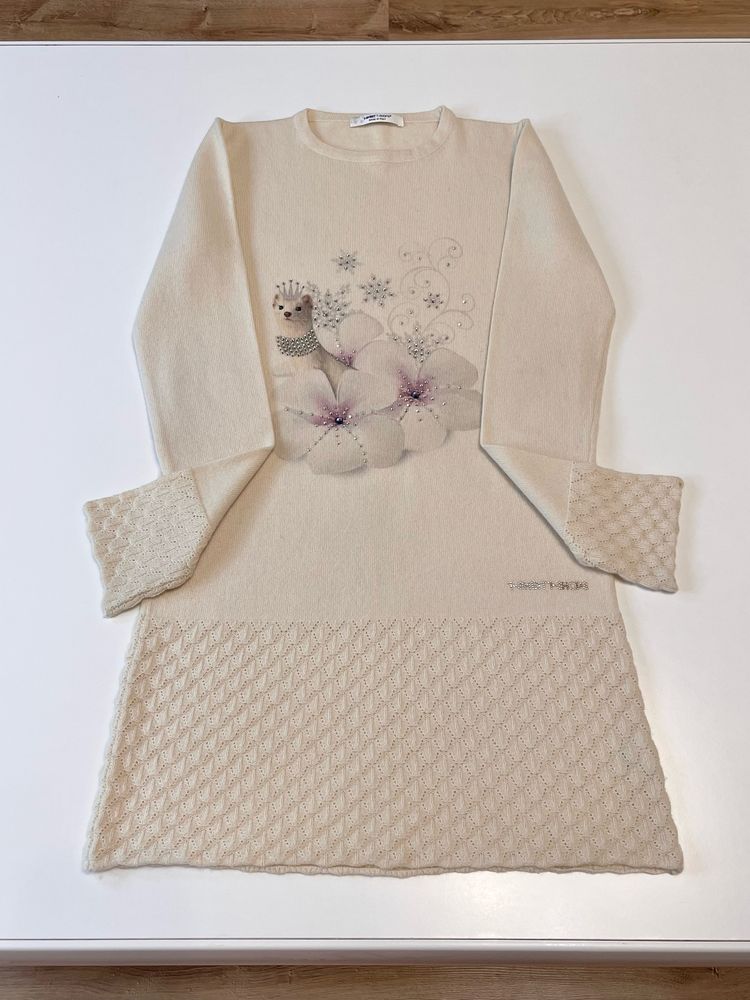Идеальное кашемировое платье T-Shirt T-Shops 10-11л monnalisa