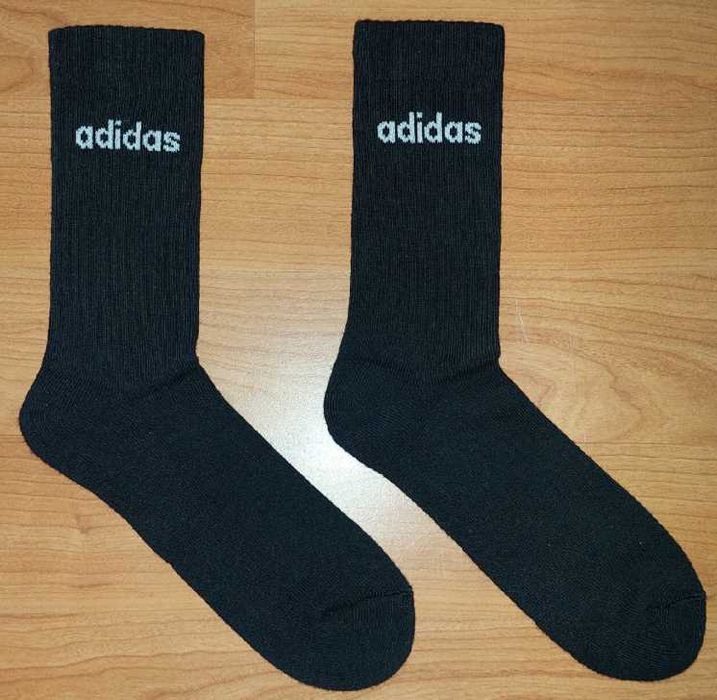 Adidas czarne skarpetki - rozmiar 41 nowe