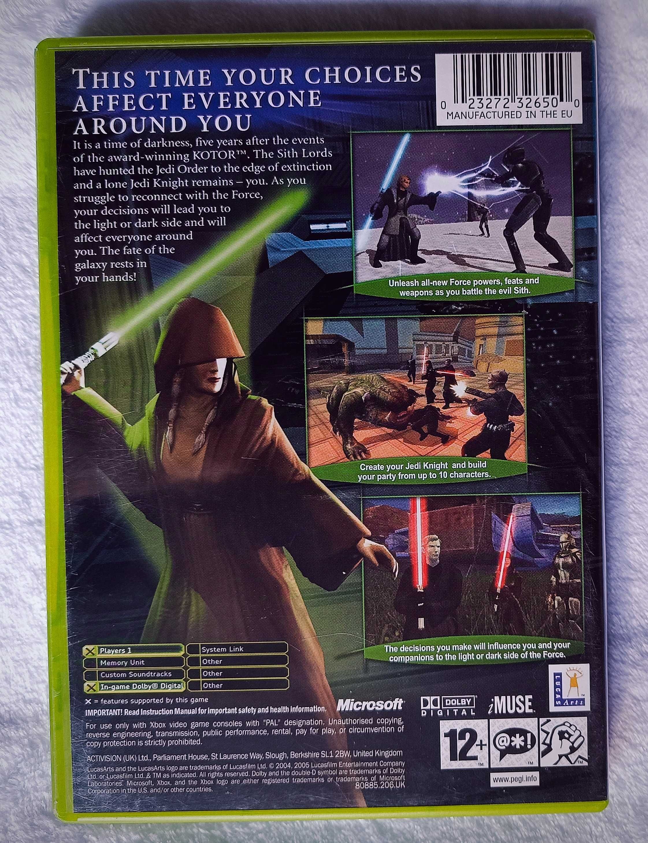 Star Wars Knights of the Old Republic II 2 The Sith Lords Xbox Classic