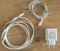 Ładowarka Huawei Supercharge + kabel 2m + kabel 1m