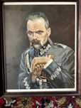 grafika józef piłsudski marszałek w ramie