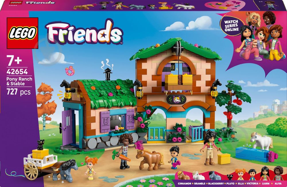 Конструктор LEGO Friends Ранчо і стайня поні 42654