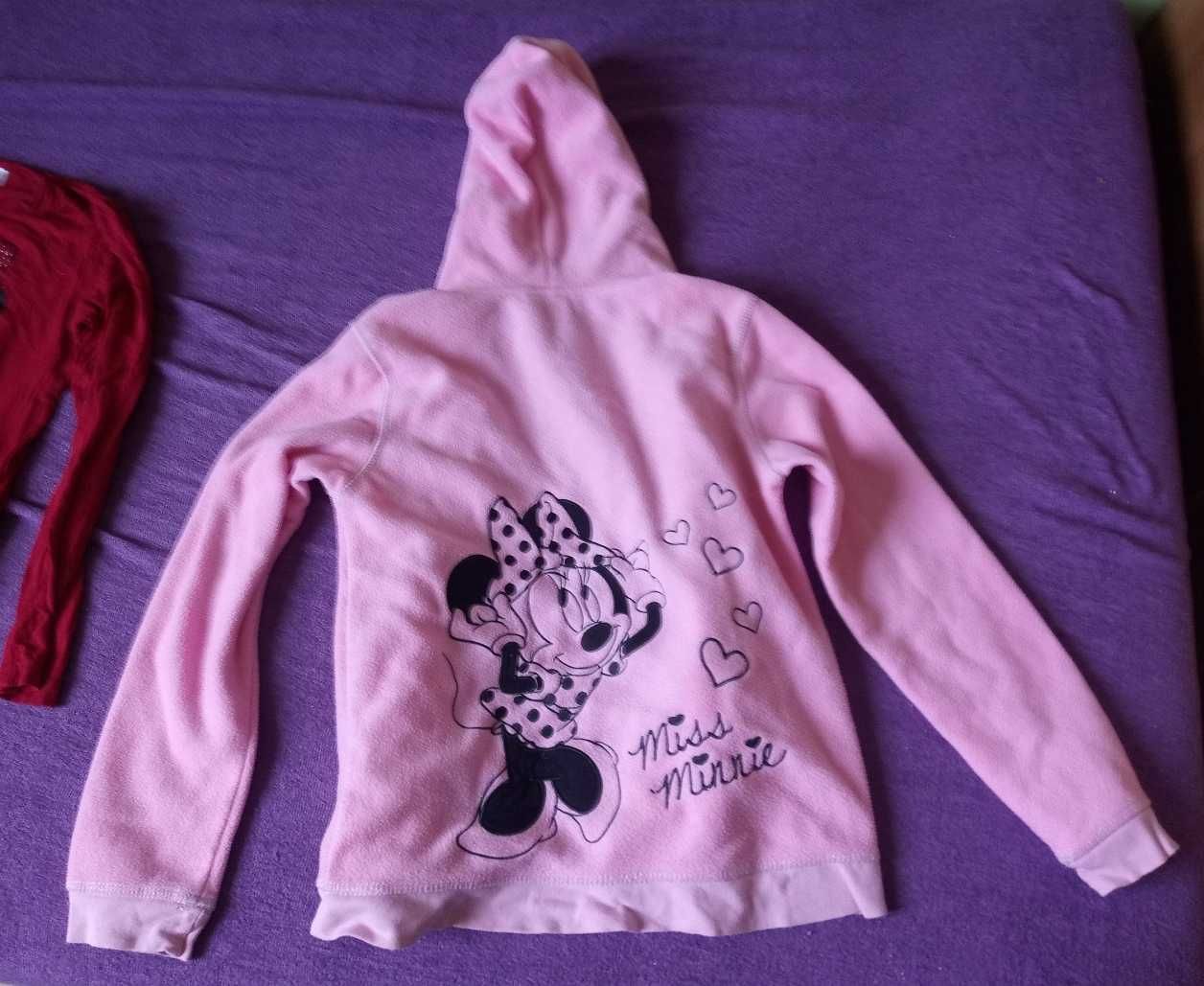 Sukienka, bluza polarowa i legginsy z Myszką Minnie, Disney, 128-134