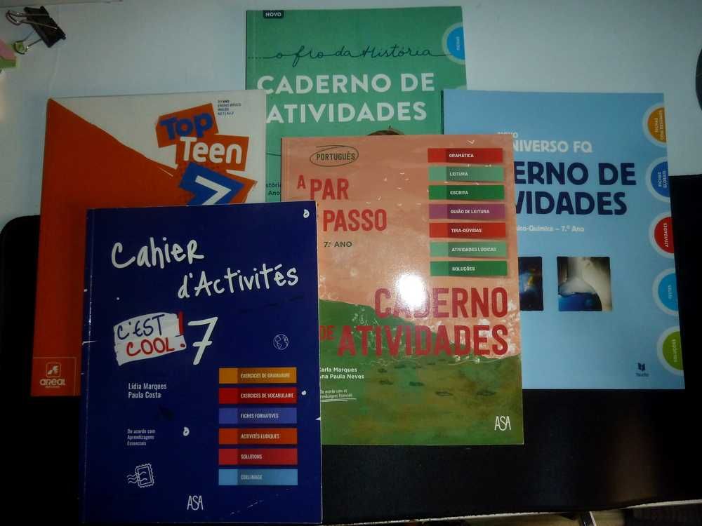 Cadernos de atividades / Livros de fichas 7.º Ano