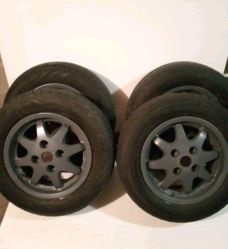 Диски литые на летней резине. R14 4/114.3.Ruote O.Z. Италия.