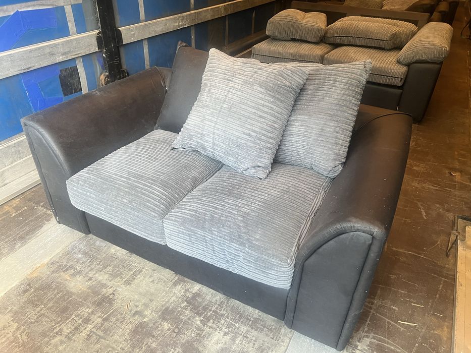 Sofa zamszowa eko skora 2 osobowa