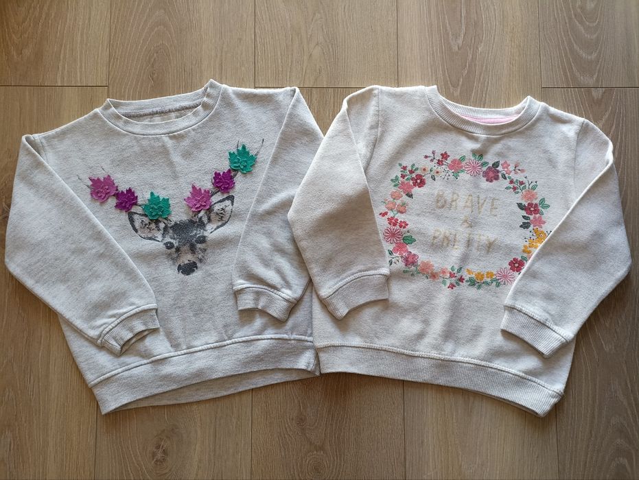 2 bluzy dla dziewczynki 104