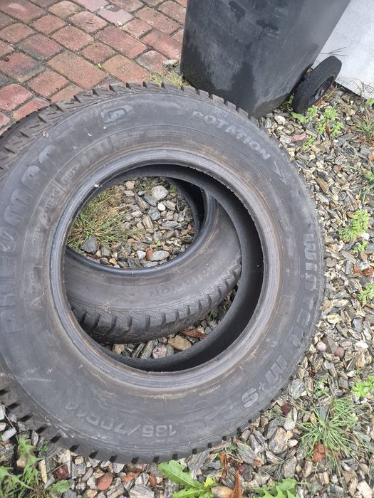 Opony zimowe 185/70 r14 m+s jak nowe komplet 4szt