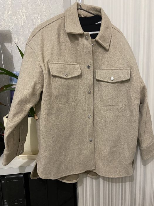 Фетрова сорочка- куртка ZARA. Сорочка ZARA