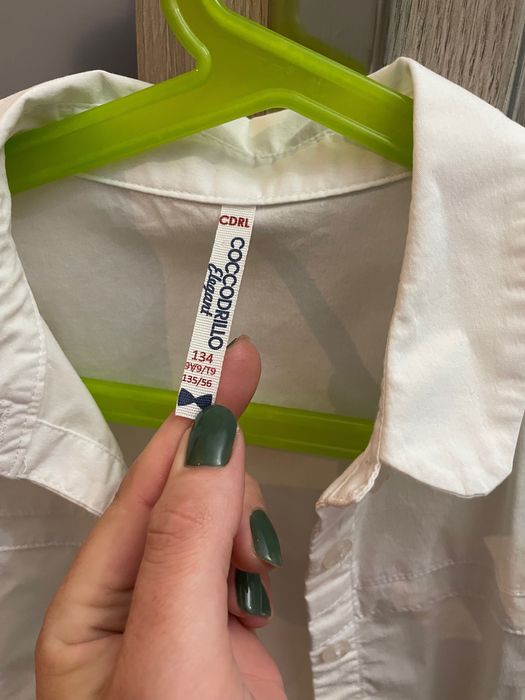 Elegancka biała koszula dziewczęca Coccodrillo