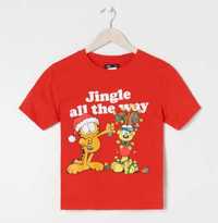 Koszulka damska młodzieżowa świąteczna Garfield S