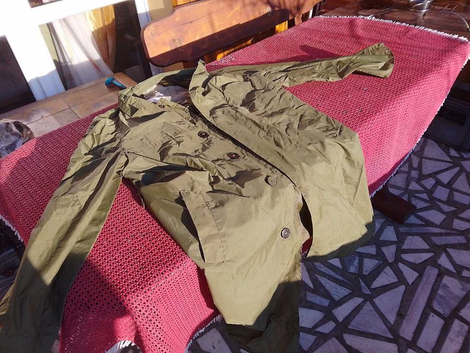 Stary włoski ortalion kurtka przeciwdeszczowa LILION SNIA PRL lata 60