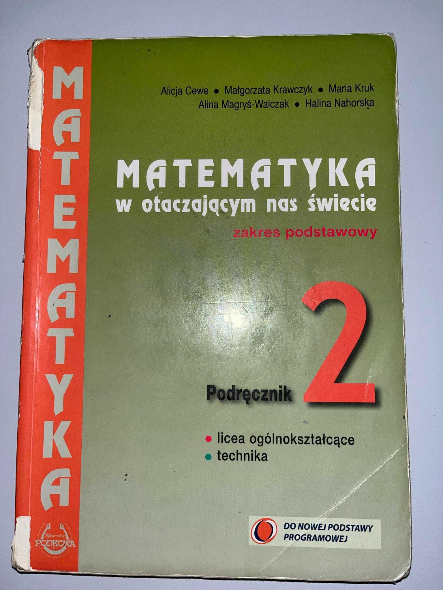 Podręcznik Matematyka w otaczającym nas świecie zakres podstawowy 2