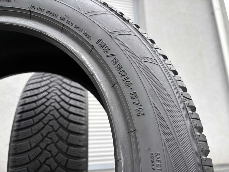 2szt zimowe 195/55R16 Falken 8,2mm 2022r świetny stan! Z948 gwarancja