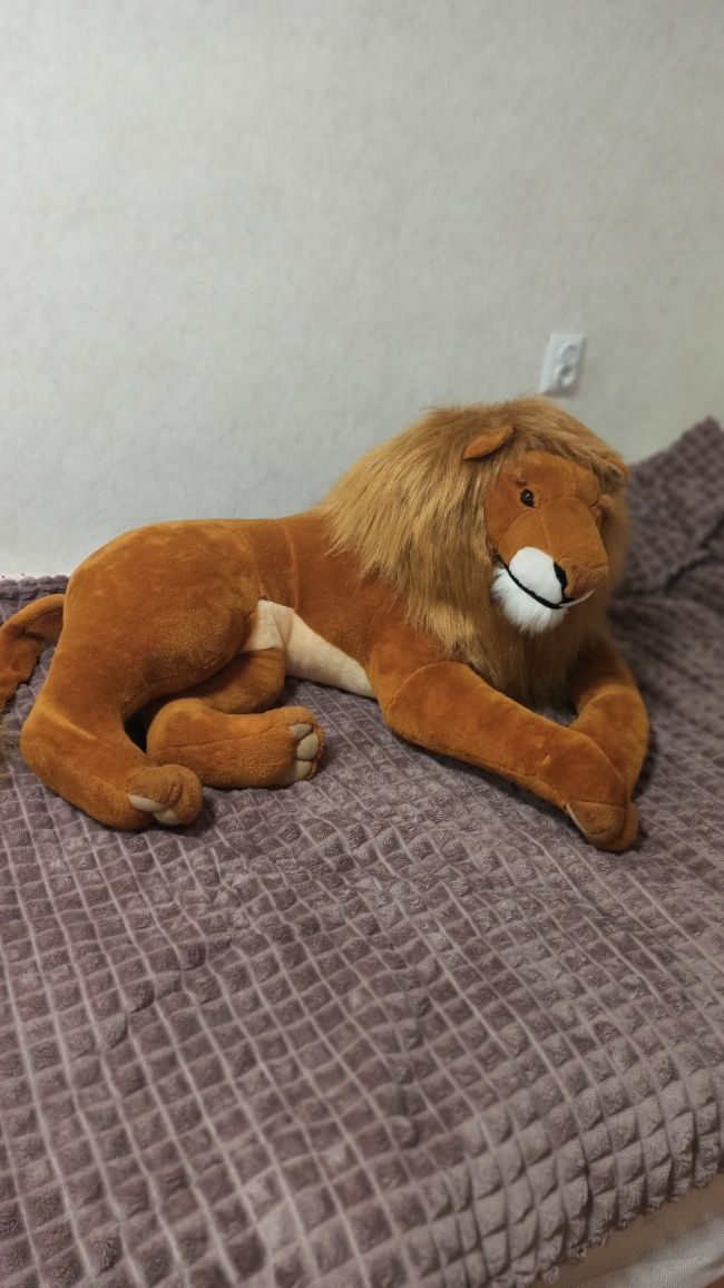 Огромный новый  плюшевый лев/ мягкая игрушка/ большой лев