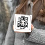 Qr код настільний, металеві таблички, меню, постери, опт