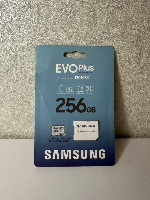 Карта памʼяті SAMSUNG EVOPlus 256 GB