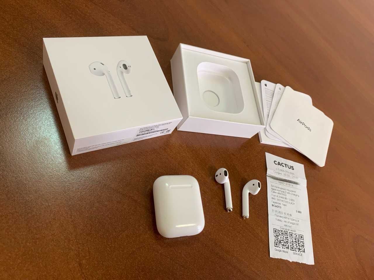Наушники Apple AirPods 2 gen (MV7N2RU/A) - под ремонт / кейс ОРИГИНАЛ