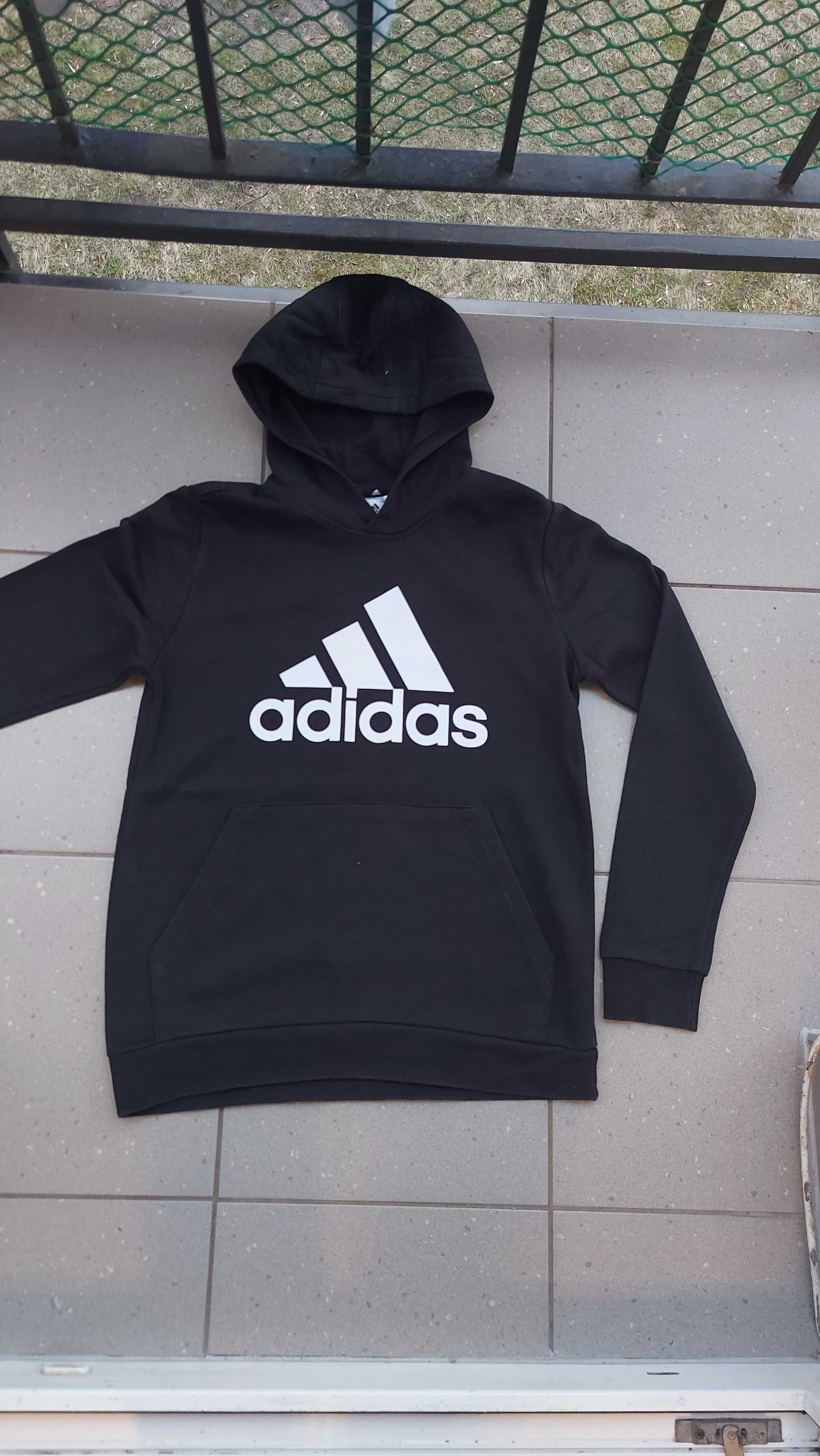 bluza z kapturem kangurka Adidas 13-14 lat 164 db+