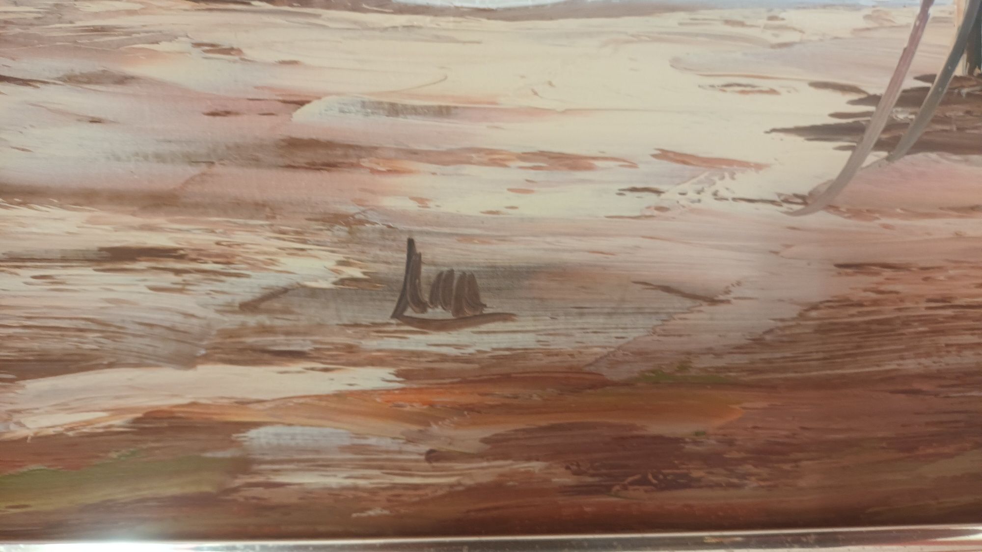 Pintura paisagem a óleo - Autora Ana