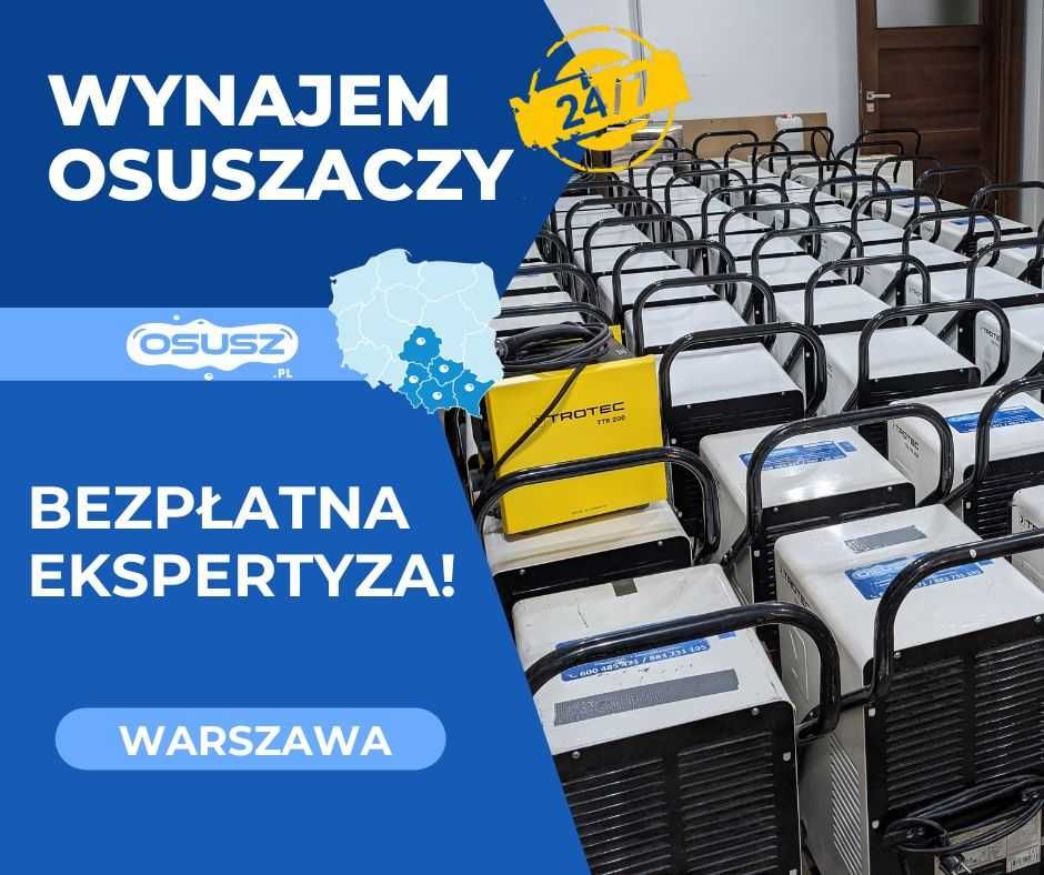 WYNAJEM osuszacz powietrza, osuszanie mieszkania, pochłaniacz TANIO!