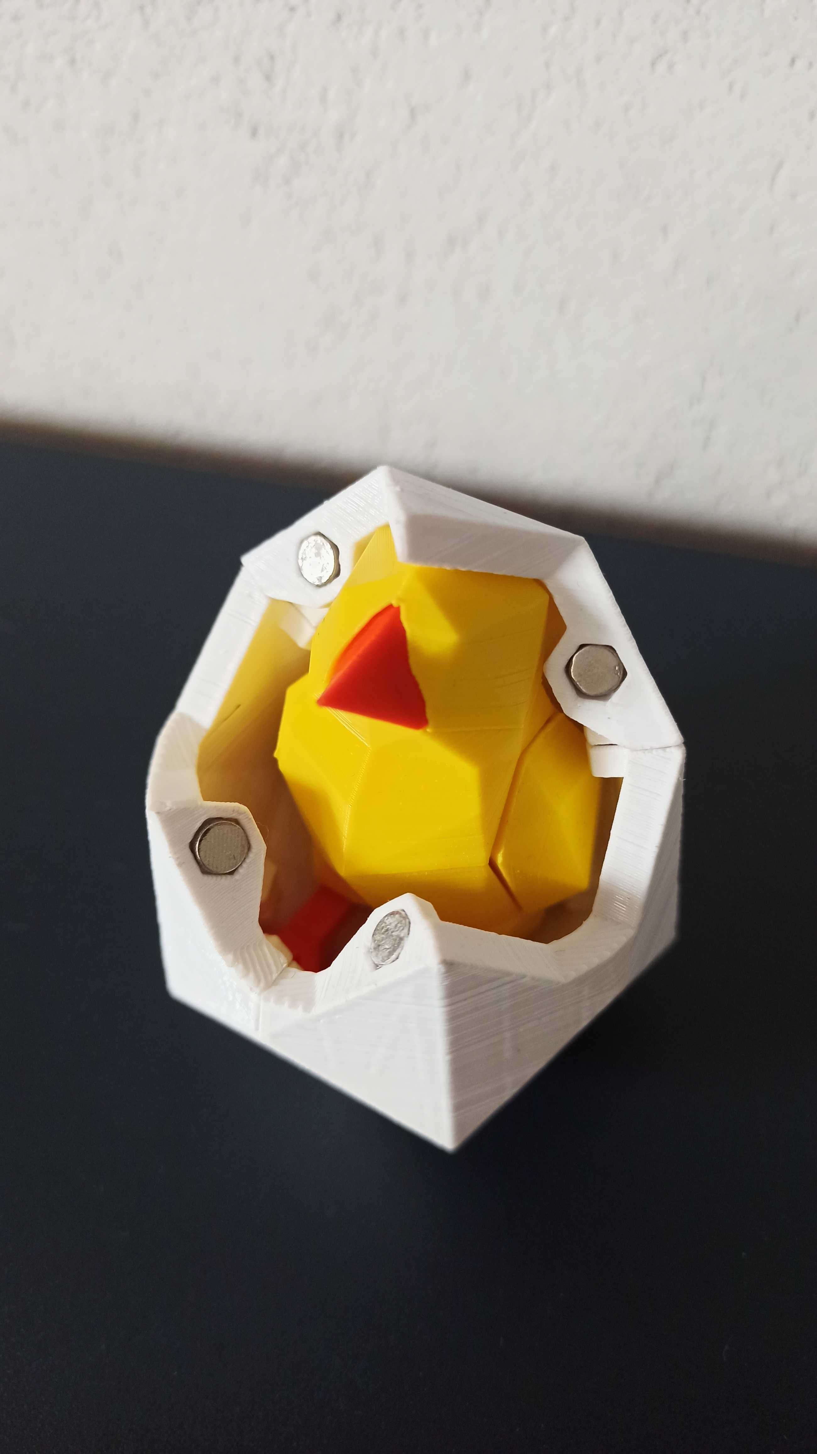 Kurczak+ Jajko Antystresowa łamigłówka geometryczna puzzle magnetyczne