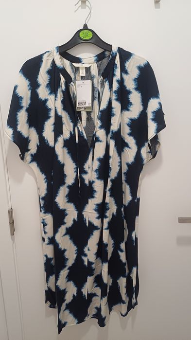 Vestido estampado da H&M (novo)-M