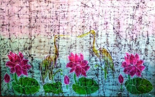 Quadro em seda c/ 164x103