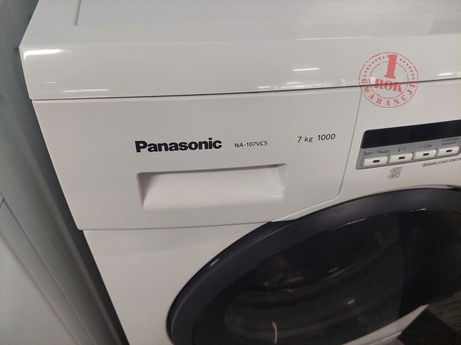 ROK GWARANCJA Pralka Panasonic NA107VC5 7 kg 1000 obr. Wyświetlacz LED