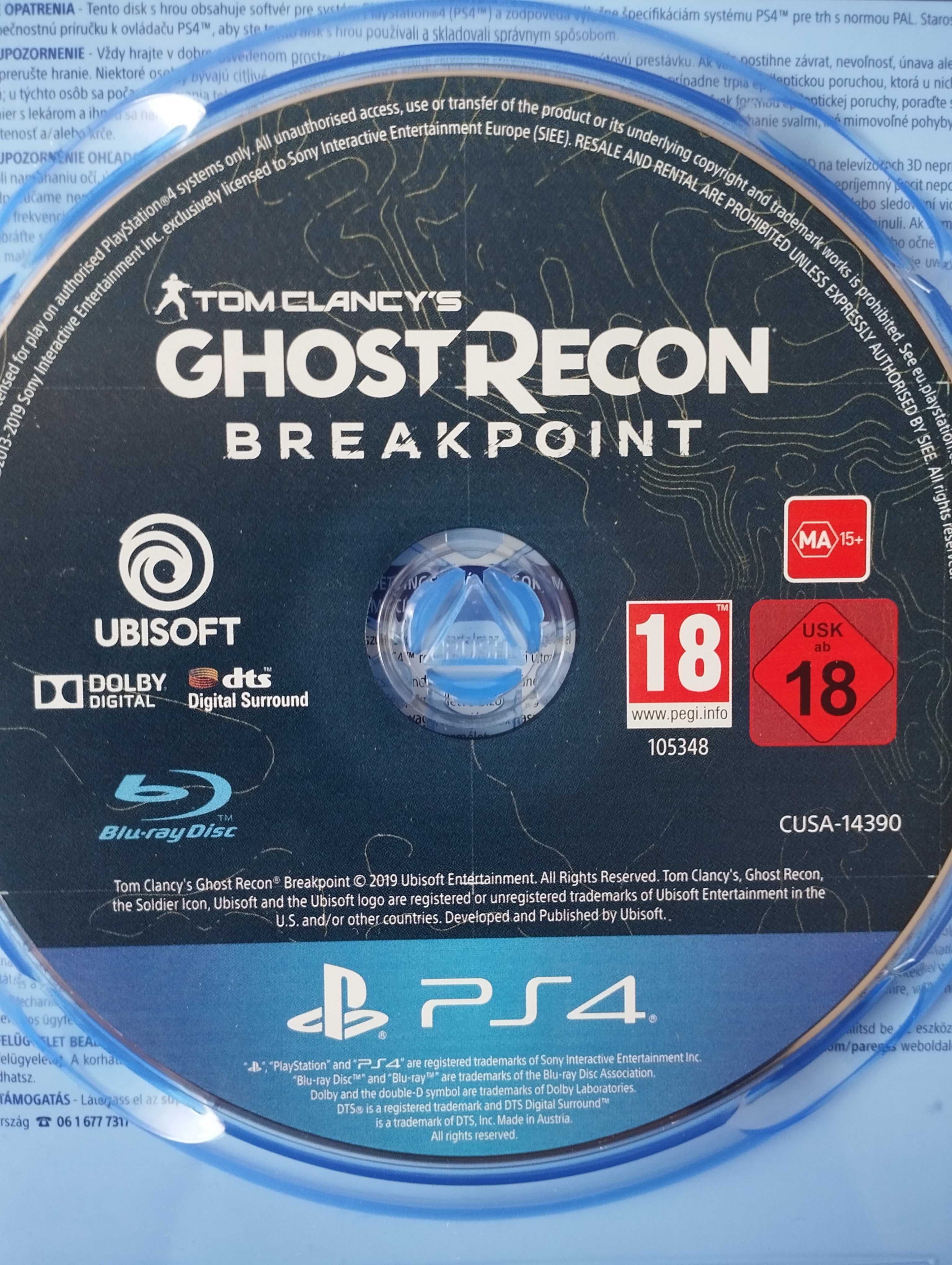 Gra Ghost Recon Breakpoint Polska Wersja PS4/PS5 Playstation