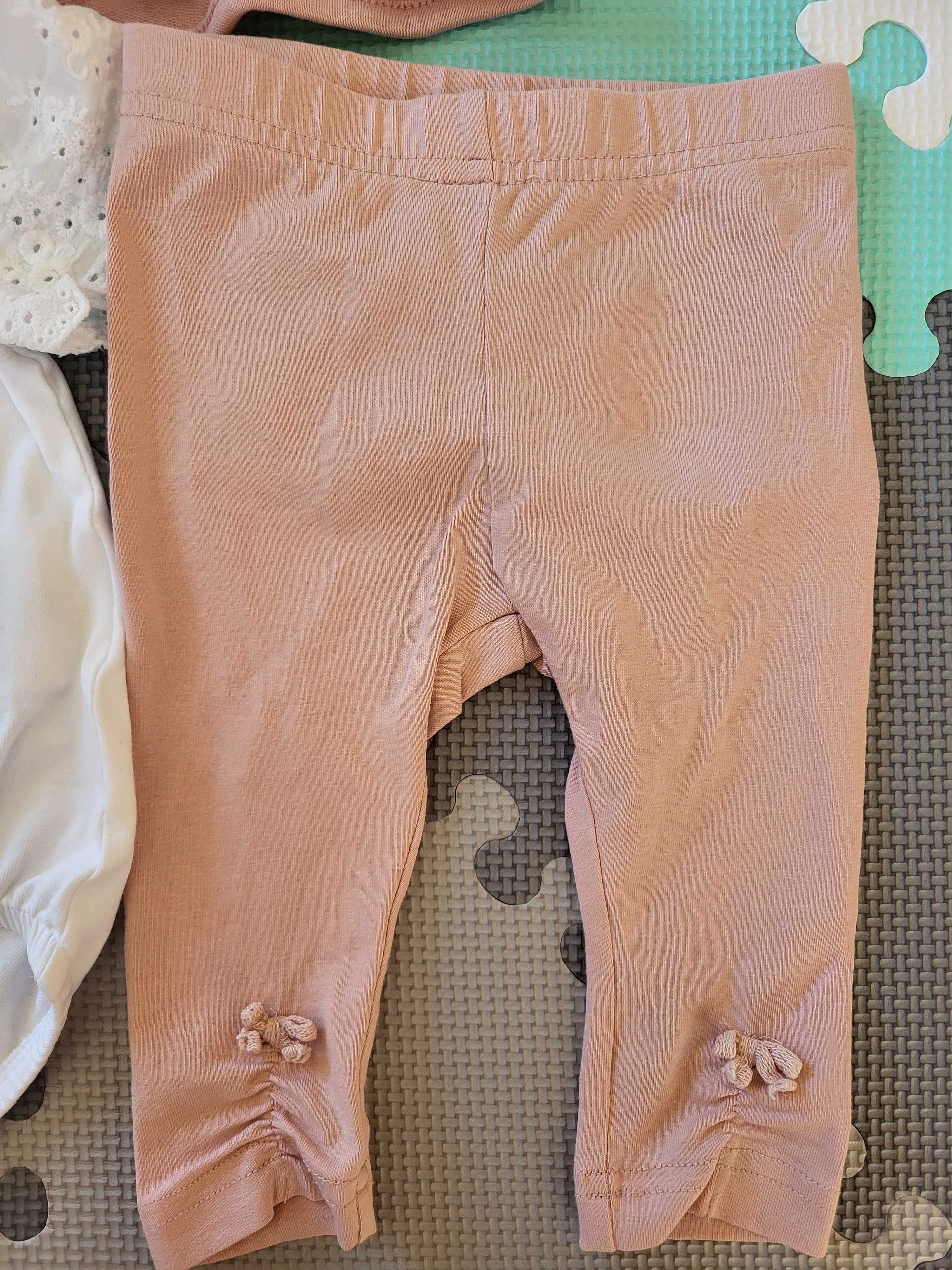 Zestaw komplet ubranek bluza spodenki body 68 Coccodrillo dziewczynka