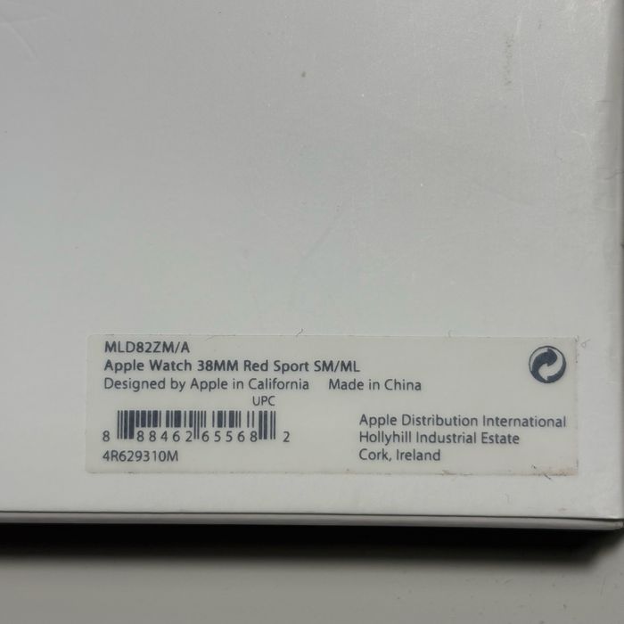 Bracelete Apple Watch Sport Band Product Red for 38/40/41mm