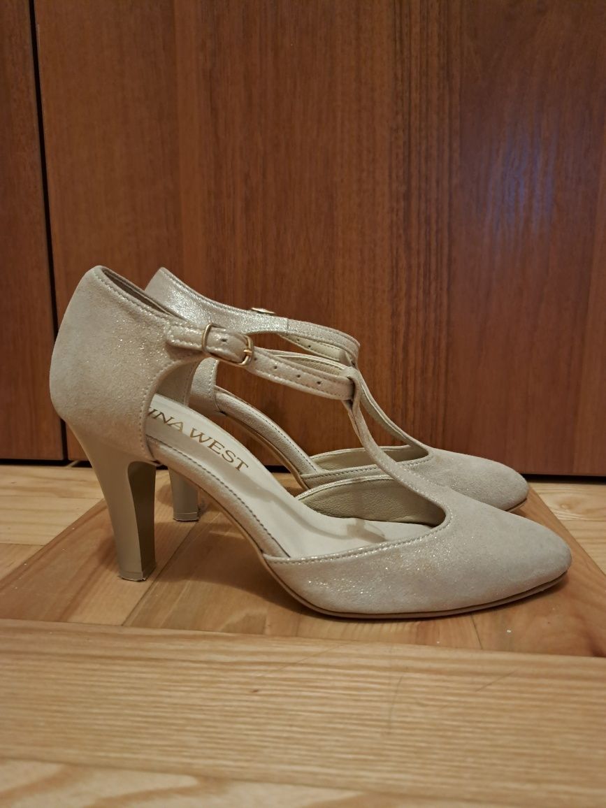 Ślubne buty złote 37