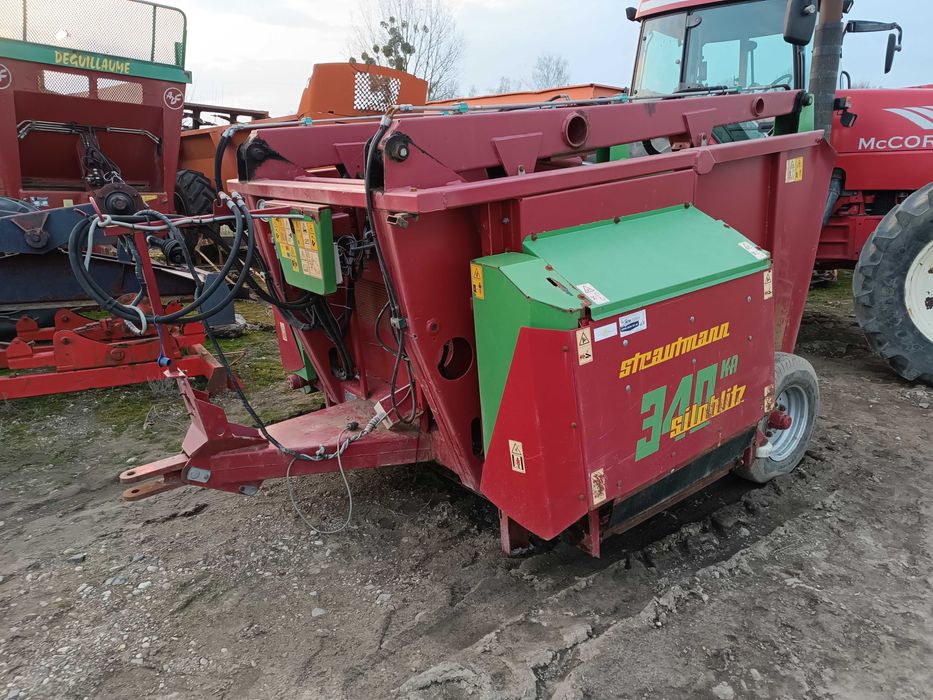 Paszowoz strautmann siloblitz łyżka do  trocin paszy borówka borowki