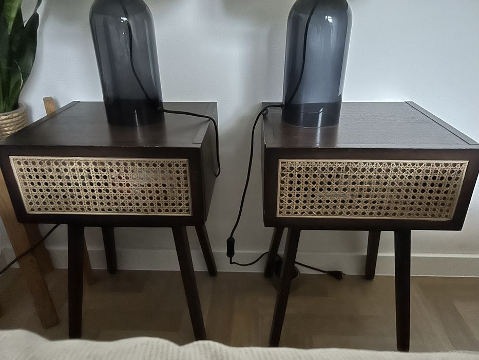 Szafki nocne H&M Home boho rattan