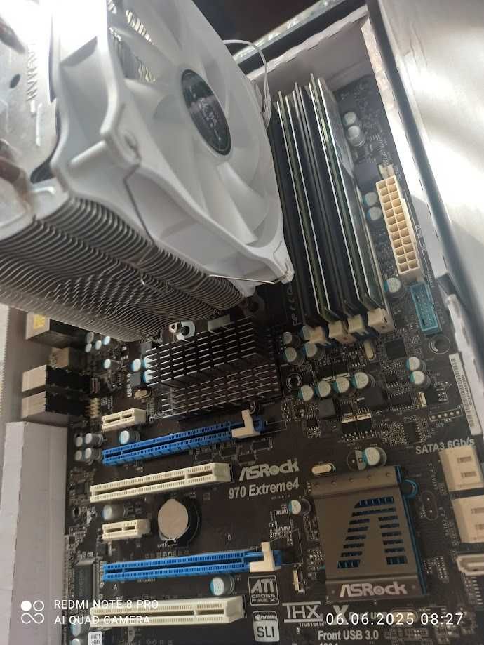 Меганабор: Asrock 970 Xtreme 4, AMD FX-8320, 16ГБ памяти, кулер Zalman