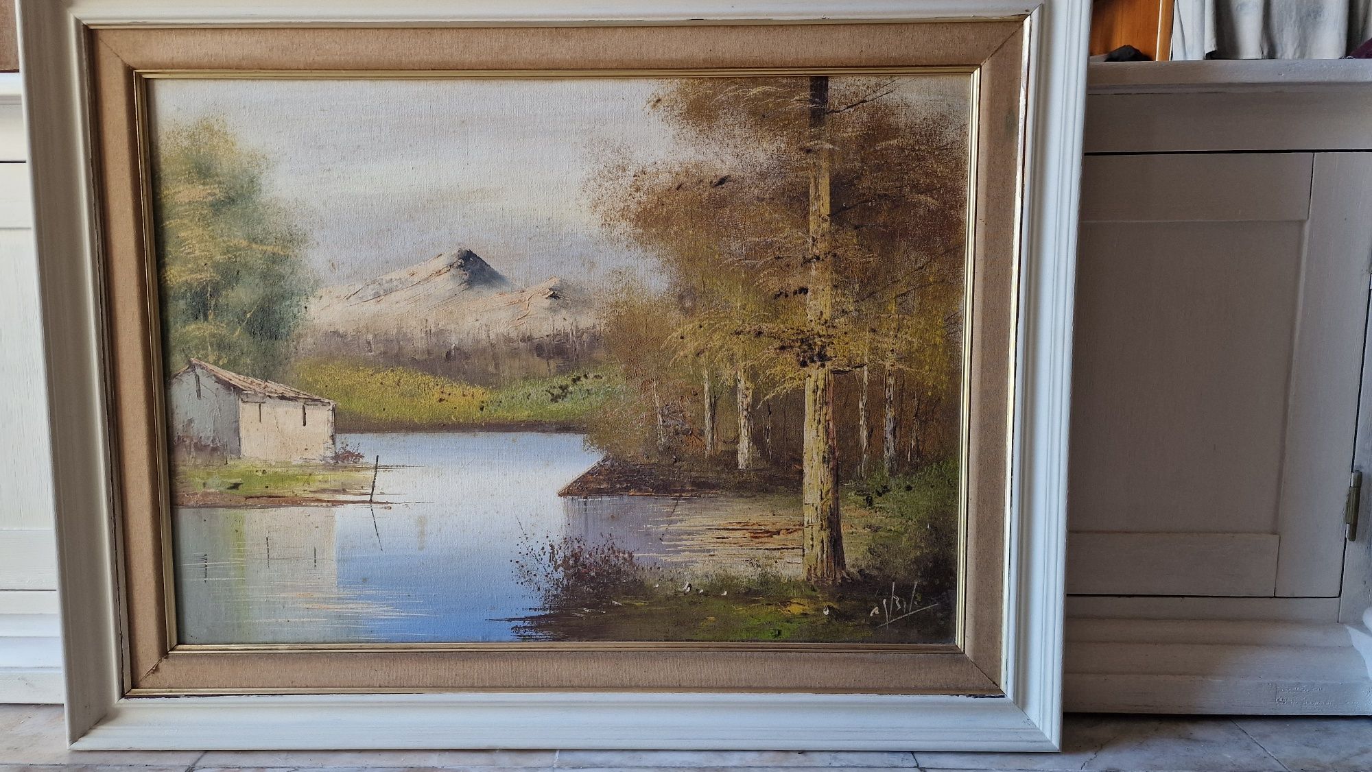 Quadro em tela a óleo