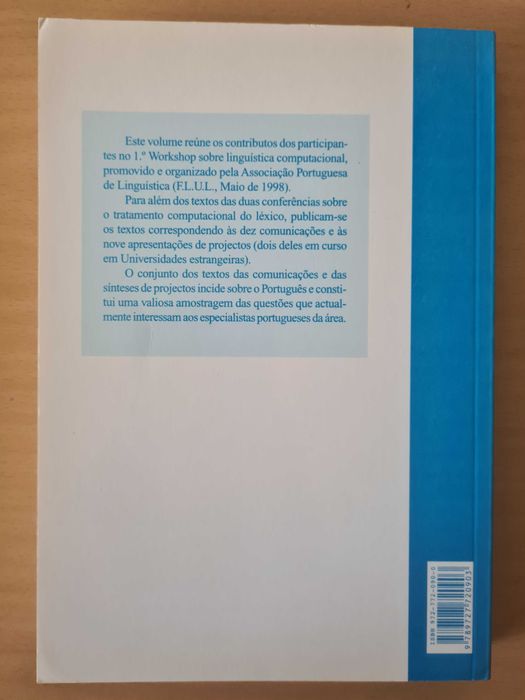 "Linguística Computacional - Investigação Fundamental e Aplicações"