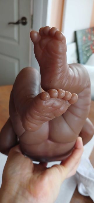 Лялька пупс реборн темношкіра мулатка Berenguer