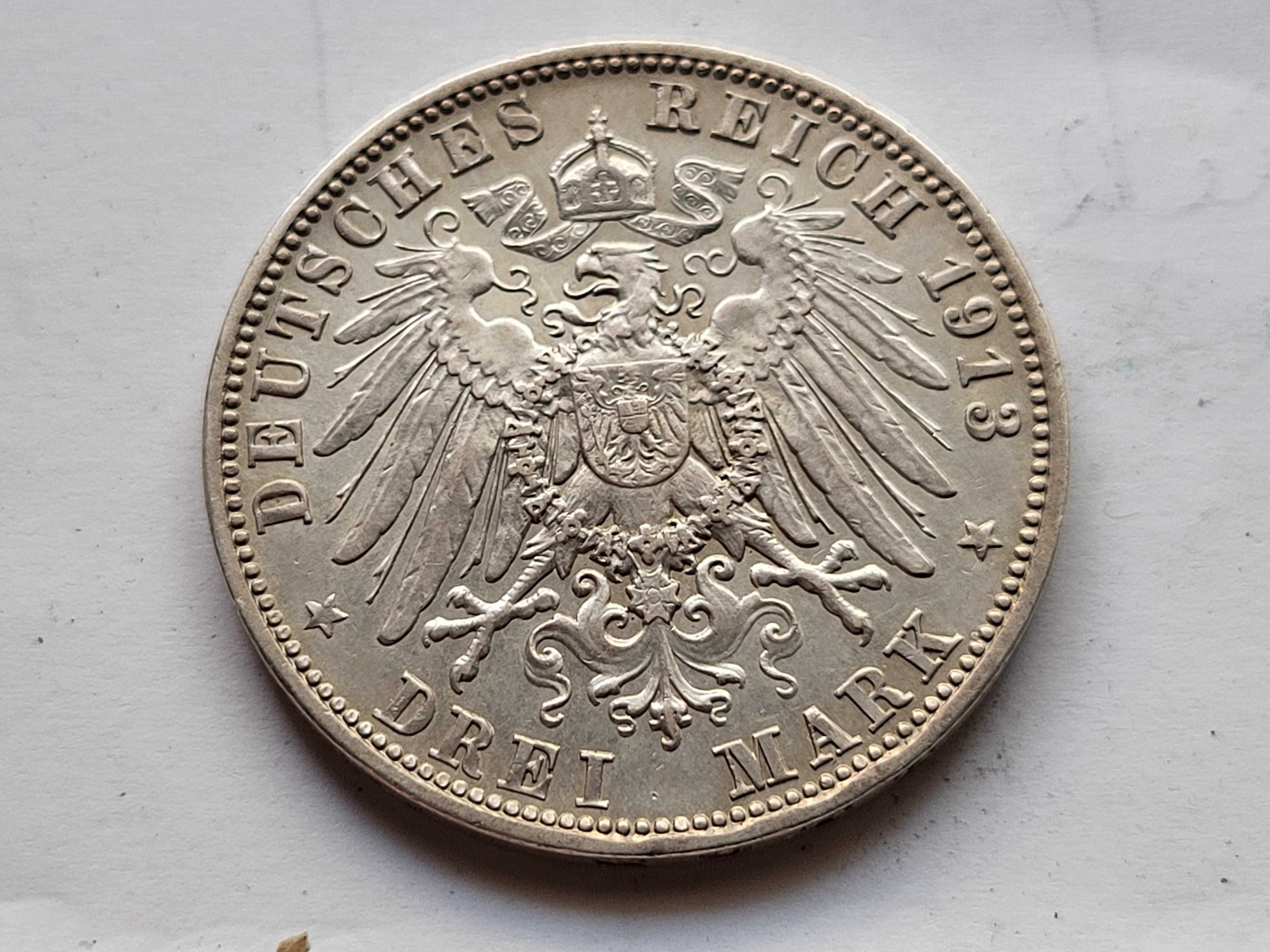 Niemcy 3 marki 1913