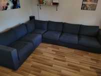 Sofa narożna VIMLE 5-osobowa IKEA Granatowa